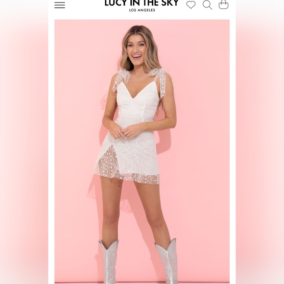 Sparkly White Dress - Picture 1 of 5